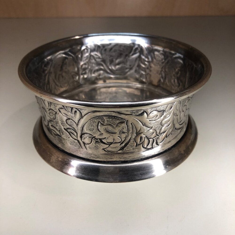 Pottery Barn Wine Bottle Holder Pewter